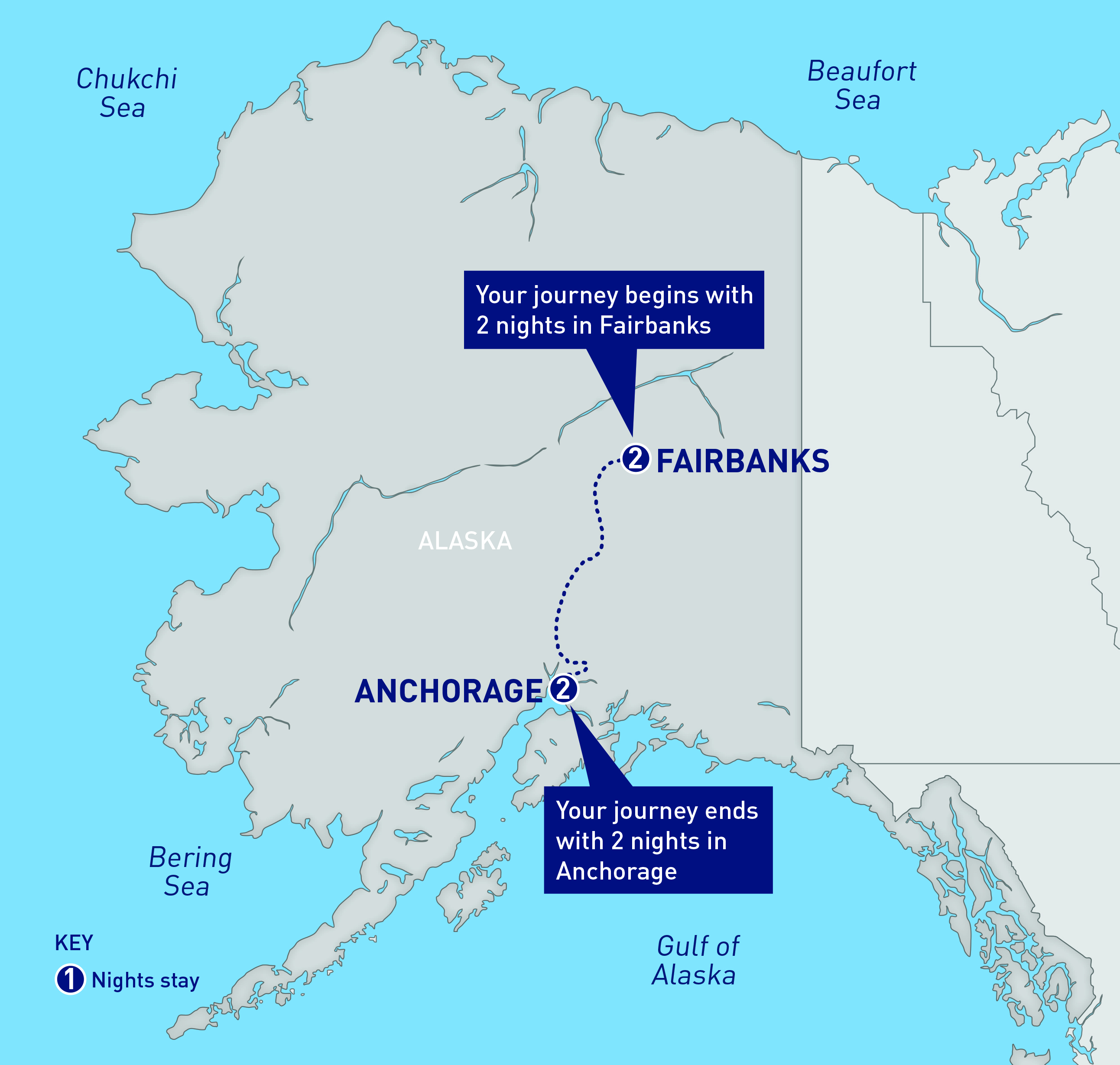 Fairbanks To Arctic Circle Map Denali National Park And The Arctic Circle With Alaska Railroad