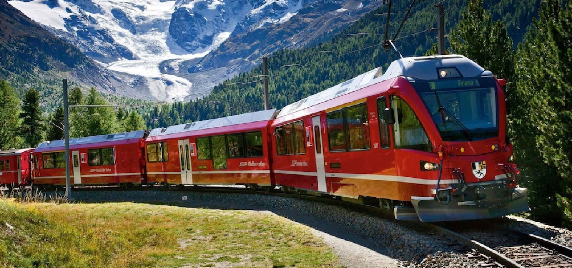 Bernina Express Train landscape